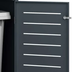 Wohnen Mülltonnenbox*Mülltonnenbox in Anthrazit für zwei Tonnen - Rovert