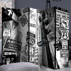 Wohnen Wohnzimmer-Regale|Paravents*Mobile Trennwand mit New York Schilder Motiv - Aurach