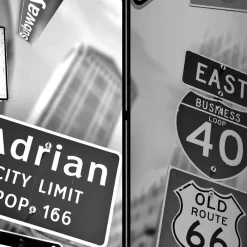 Wohnen Wohnzimmer-Regale|Paravents*Mobile Trennwand mit New York Schilder Motiv - Aurach