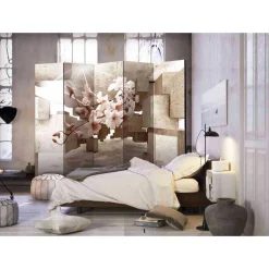 Wohnen Paravents|Wohnzimmer-Regale*Mobiler Raumteiler aus Leinwand - Lasalinas