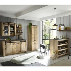 Wohnen Küche Komplett|Küchenzeilen*Mobiliar für Küche inklusive Tresen - Garisa (sechsteilig)