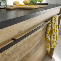 Wohnen Küche Komplett|Küchenzeilen*Mobiliar für Küche inklusive Tresen - Garisa (sechsteilig)