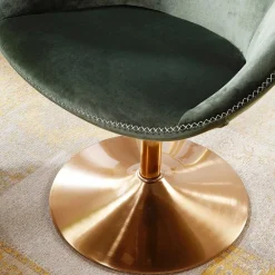 Wohnen Retro Möbel|Sessel*Modern Art Deco Sessel in Dunkelgrün - Rigorosa