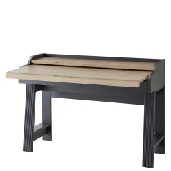 Wohnen Landhausmöbel|Bürotische*Modern Country Computertisch in Grau & Eiche - Joe