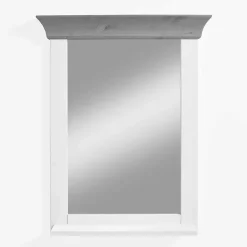 Wohnen Modern Country Frisiertisch Set zweifarbig - Mirandesca (dreiteilig)