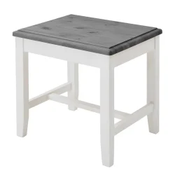 Wohnen Modern Country Frisiertisch Set zweifarbig - Mirandesca (dreiteilig)