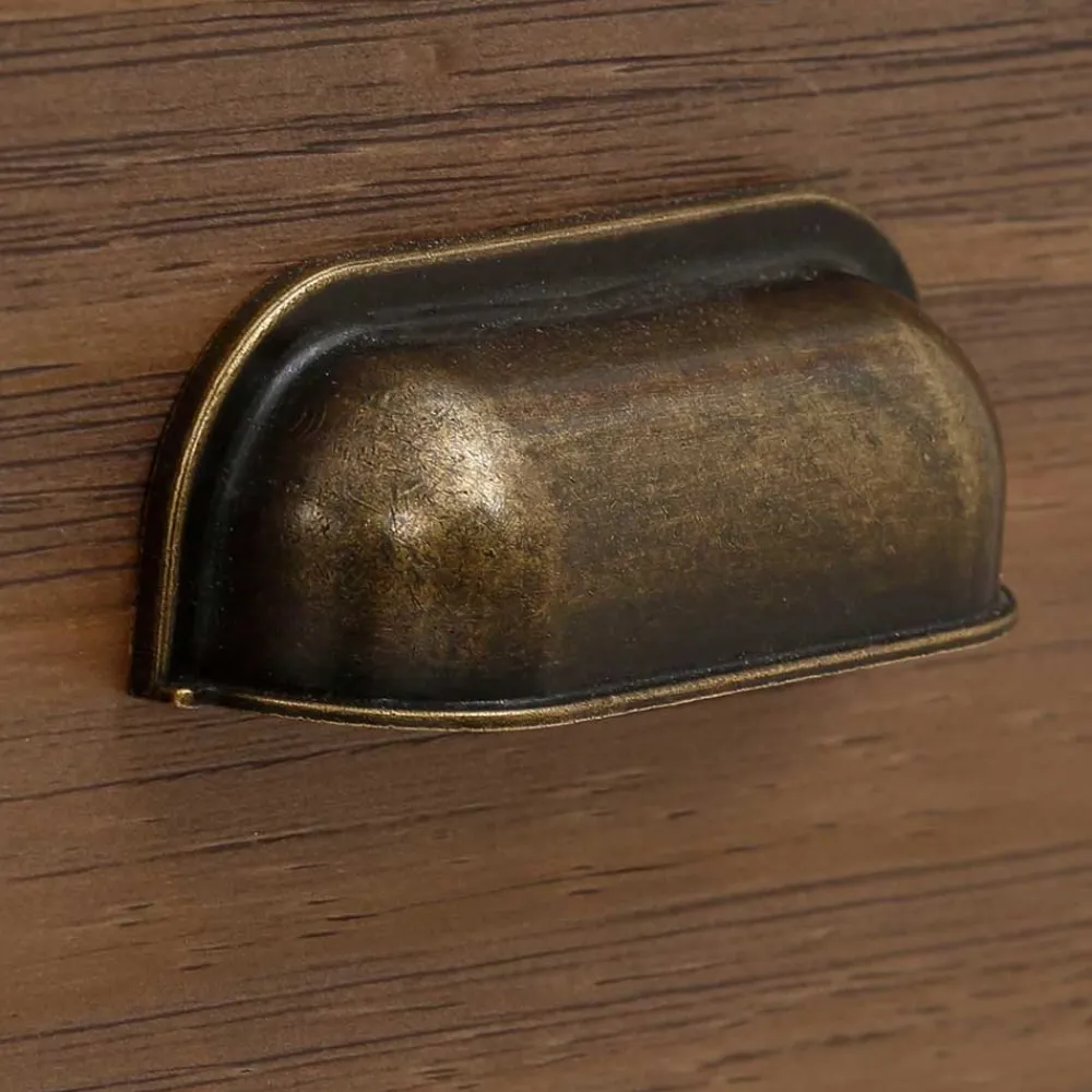 Wohnen Modern Country Highboard in Weiß - Yakos