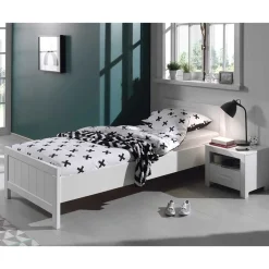 Kinder Wohnen Modern Country Kinderbett in Weiß - Ellen