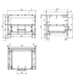 Kinder Wohnen Modern Country Kinderbett in Weiß - Ellen
