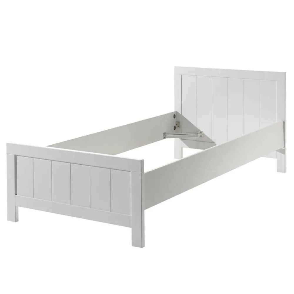 Kinder Wohnen Modern Country Kinderbett in Weiß - Ellen