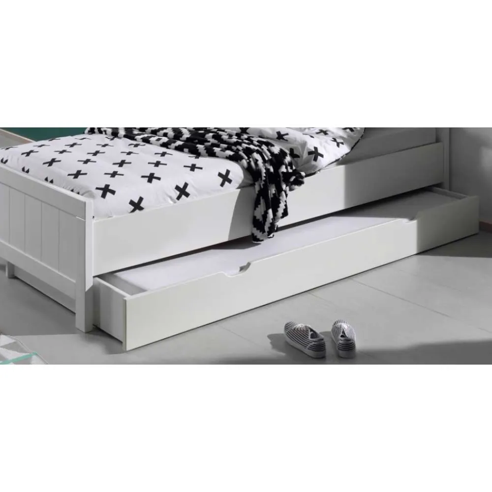 Kinder Wohnen Modern Country Kinderbett in Weiß - Ellen