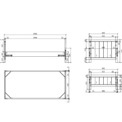 Kinder Wohnen Modern Country Kinderbett in Weiß - Ellen