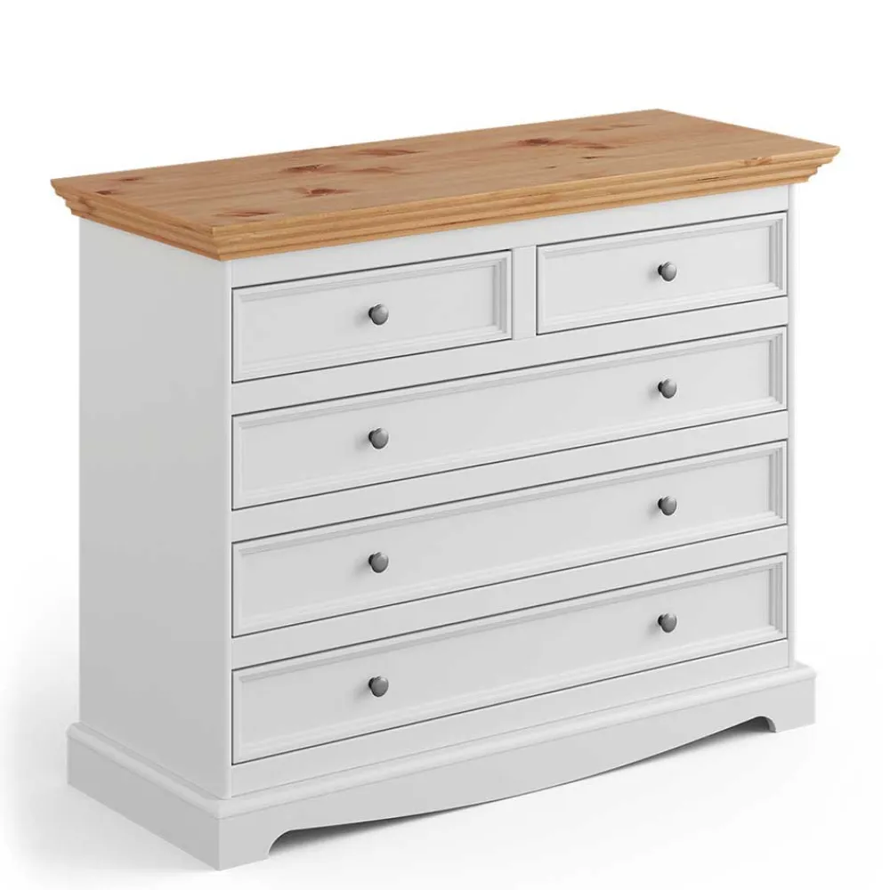 Wohnen Landhausmöbel|Küchenschränke*Modern Country Kommode zweifarbig - Vitablo