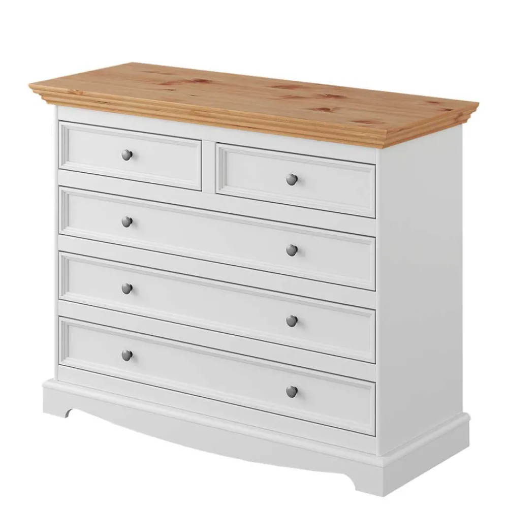 Wohnen Landhausmöbel|Küchenschränke*Modern Country Kommode zweifarbig - Vitablo