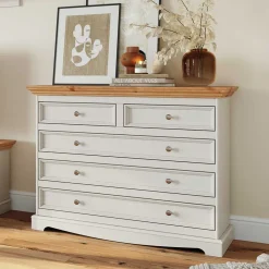 Wohnen Landhausmöbel|Küchenschränke*Modern Country Kommode zweifarbig - Vitablo