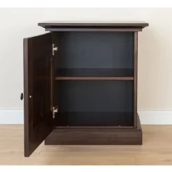 Wohnen Modern Country Nachtschrank in Dunkelbraun - Nauizia