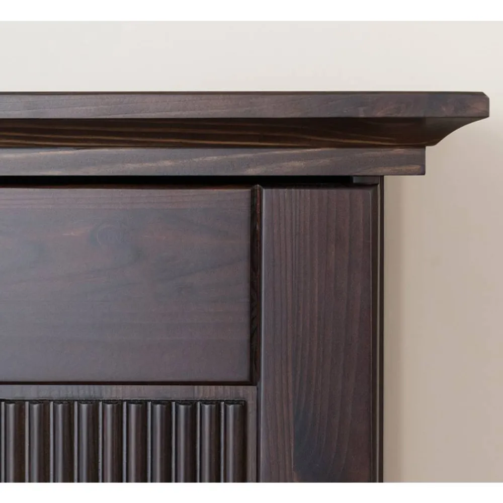 Wohnen Modern Country Nachtschrank in Dunkelbraun - Nauizia