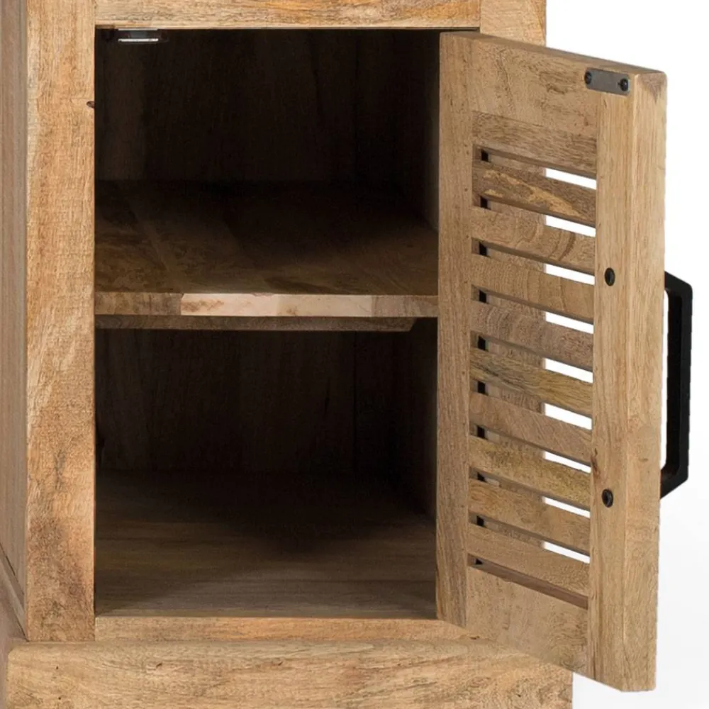 Wohnen Naturholzmöbel|Landhausmöbel*Modern Country Schreibtisch mit Lamellentüren - Muray