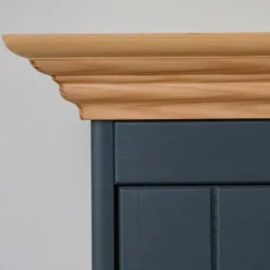 Wohnen Esszimmer-Vitrinen*Modern Country Vitrine in Grau & Kiefer - Eromsia