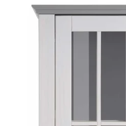 Wohnen Modern Country Vitrine in Weiß mit Grau - Sumatra