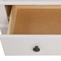 Wohnen Modern Country Vitrine in Weiß mit Grau - Sumatra