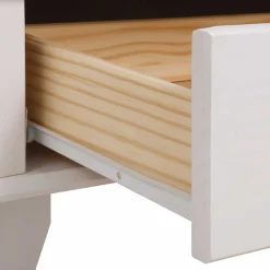 Wohnen Modern Country Vitrine in Weiß mit Grau - Sumatra