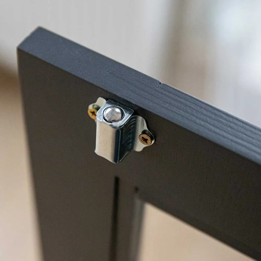 Wohnen Massivholzmöbel|Esszimmer-Vitrinen*Modern Country Vitrinenschrank in Grau & Kiefer - Eromsia