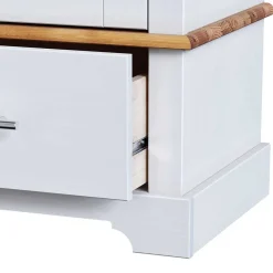 Wohnen Vitrinen|Wohnzimmer-Vitrinen*Modern Country Vitrinenschrank zweifarbig - Eyzaco