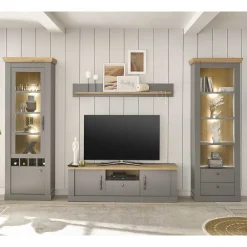 Wohnen Wohnwände|Wohnwand*Modern Country Wohnwand Set - Buleta (vierteilig)