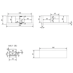 Wohnen Wohnwände|Wohnwand*Modern Country Wohnwand Set - Buleta (vierteilig)