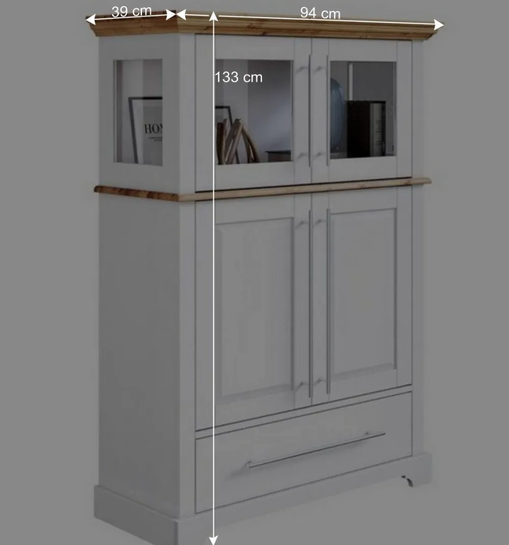 Wohnen Esszimmerschränke|Highboards*Modern Country Wohnzimmerschrank zweifarbig - Eyzaco