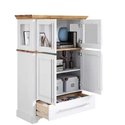 Wohnen Esszimmerschränke|Highboards*Modern Country Wohnzimmerschrank zweifarbig - Eyzaco