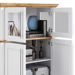 Wohnen Esszimmerschränke|Highboards*Modern Country Wohnzimmerschrank zweifarbig - Eyzaco