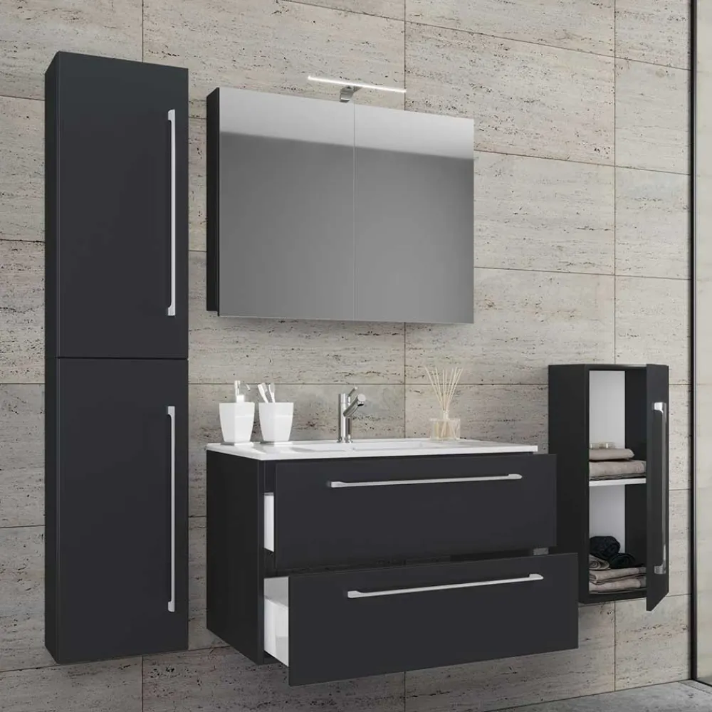 Wohnen Moderne Badausstattung Hängemöbel - Gloriella (vierteilig)