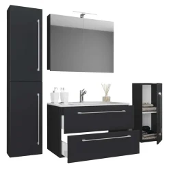 Wohnen Moderne Badausstattung Hängemöbel - Gloriella (vierteilig)