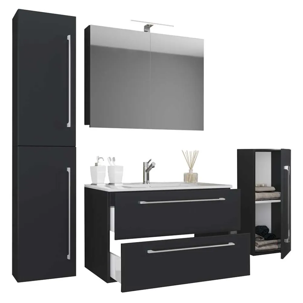 Wohnen Moderne Badausstattung Hängemöbel - Gloriella (vierteilig)