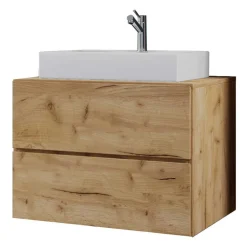 Wohnen Badezimmer Komplett*Moderne Badmöbel im Holzlook - Toulon (vierteilig)