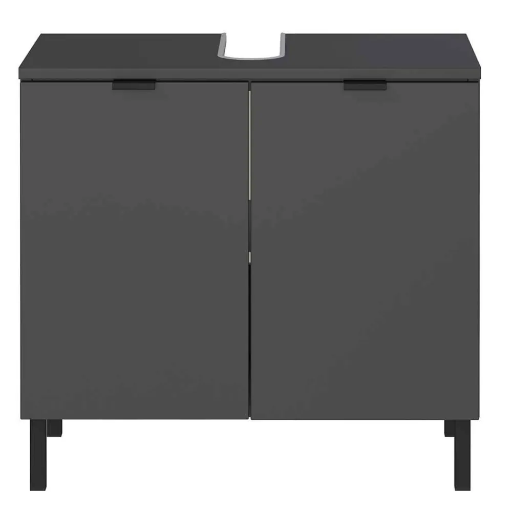 Wohnen Moderne Badmöbel Kombi in Grau - Quado (dreiteilig)