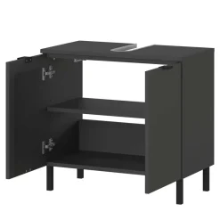 Wohnen Moderne Badmöbel Kombi in Grau - Quado (dreiteilig)