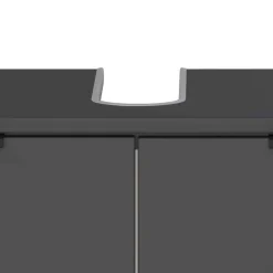 Wohnen Moderne Badmöbel Kombi in Grau - Quado (dreiteilig)