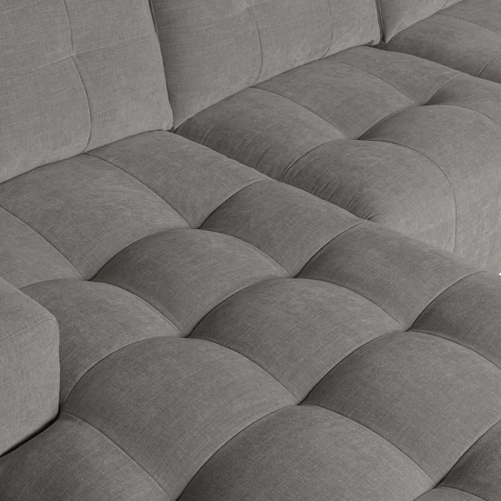 Wohnen Sofas|Sofa*Moderne Couchecke in Grau Stoffbezug - Janilea