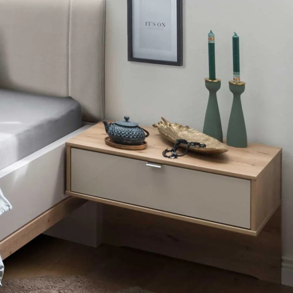 Wohnen Betten|Betten*Moderne Design Bettanlage mit Kunstleder - Crascanu (dreiteilig)