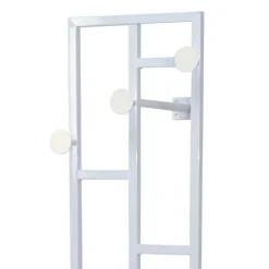 Wohnen Garderoben|Garderoben*Moderne Design Wandgarderobe aus Stahl in Weiß - Musone