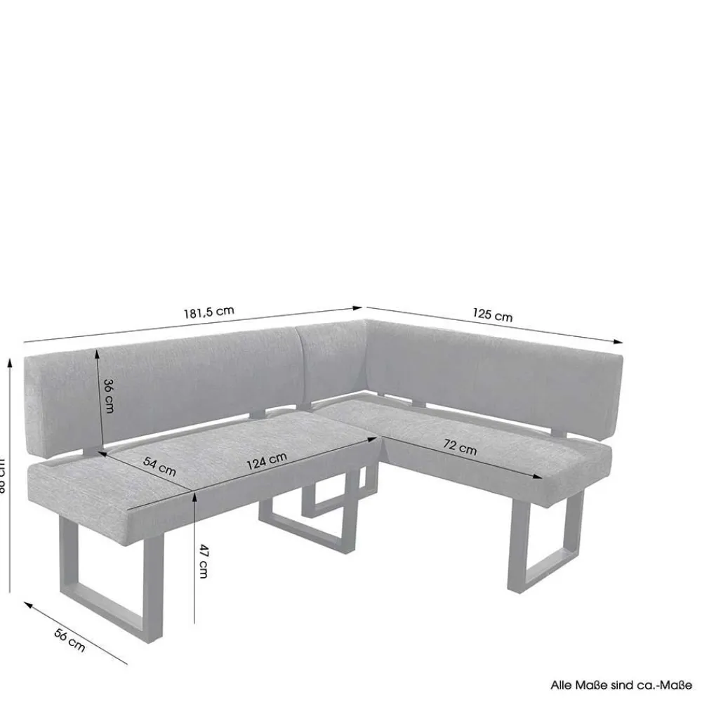 Wohnen Moderne Eckbank mit drei Sitzplätzen - Olegana