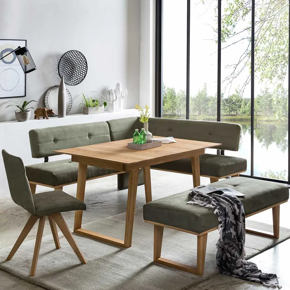 Wohnen Küchen-Essgruppen|Essgruppen*Moderne Eckbankgruppe mit Bank - Ilasas (vierteilig)