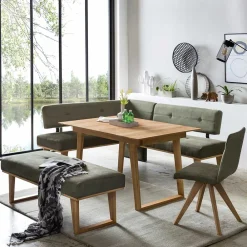 Wohnen Küchen-Essgruppen|Essgruppen*Moderne Eckbankgruppe mit Bank - Ilasas (vierteilig)