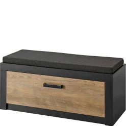 Wohnen Schwarze Möbel|Diele Komplett*Moderne Flureinrichtung 199 cm breit - Ebrican (vierteilig)