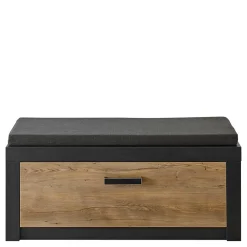 Wohnen Schwarze Möbel|Diele Komplett*Moderne Flureinrichtung 199 cm breit - Ebrican (vierteilig)