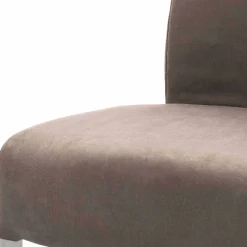 Wohnen Moderne Freischwingerstühle Yidana in Beige Microfaser (2er Set)