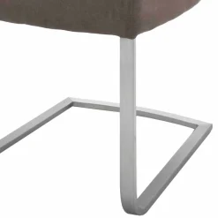 Wohnen Moderne Freischwingerstühle Yidana in Beige Microfaser (2er Set)